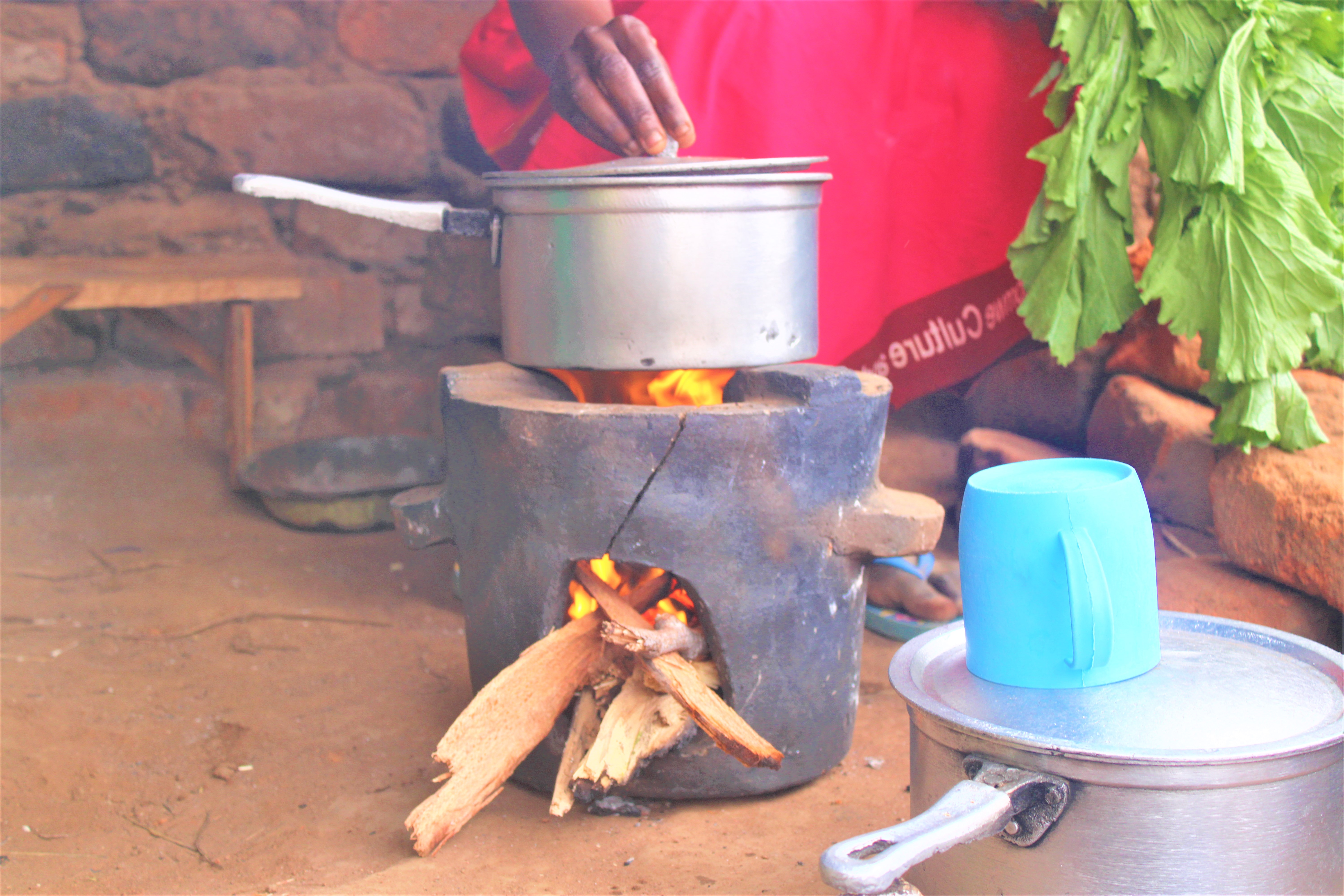 Cuisiner à l'aide de fourneaux économes en combustible Chitetezo s'est avéré essentiel pour réduire la pression sur les arbres. Crédit : Felix Malamula (PRIDE)