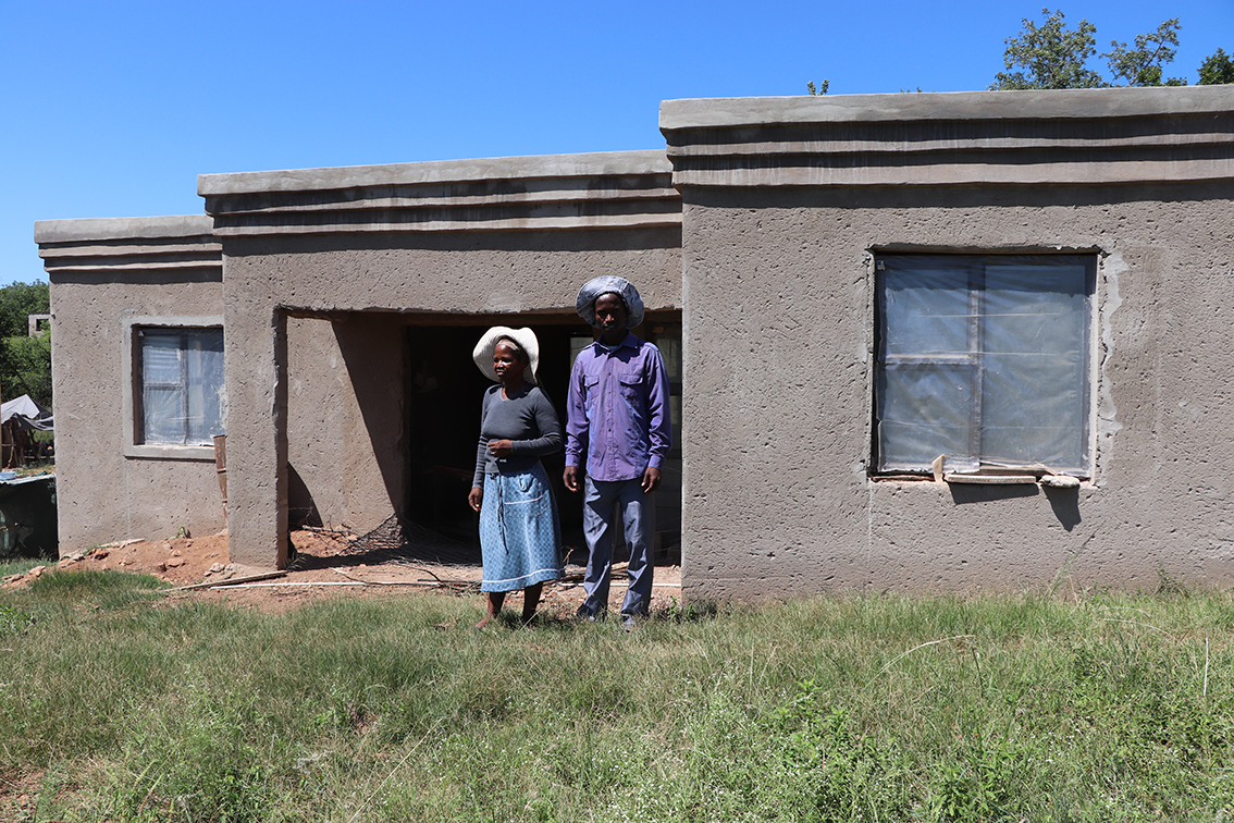 The house that has been built by Mrs Takhona Mdluli using sales proceeds obtained from her indigenous chickens.